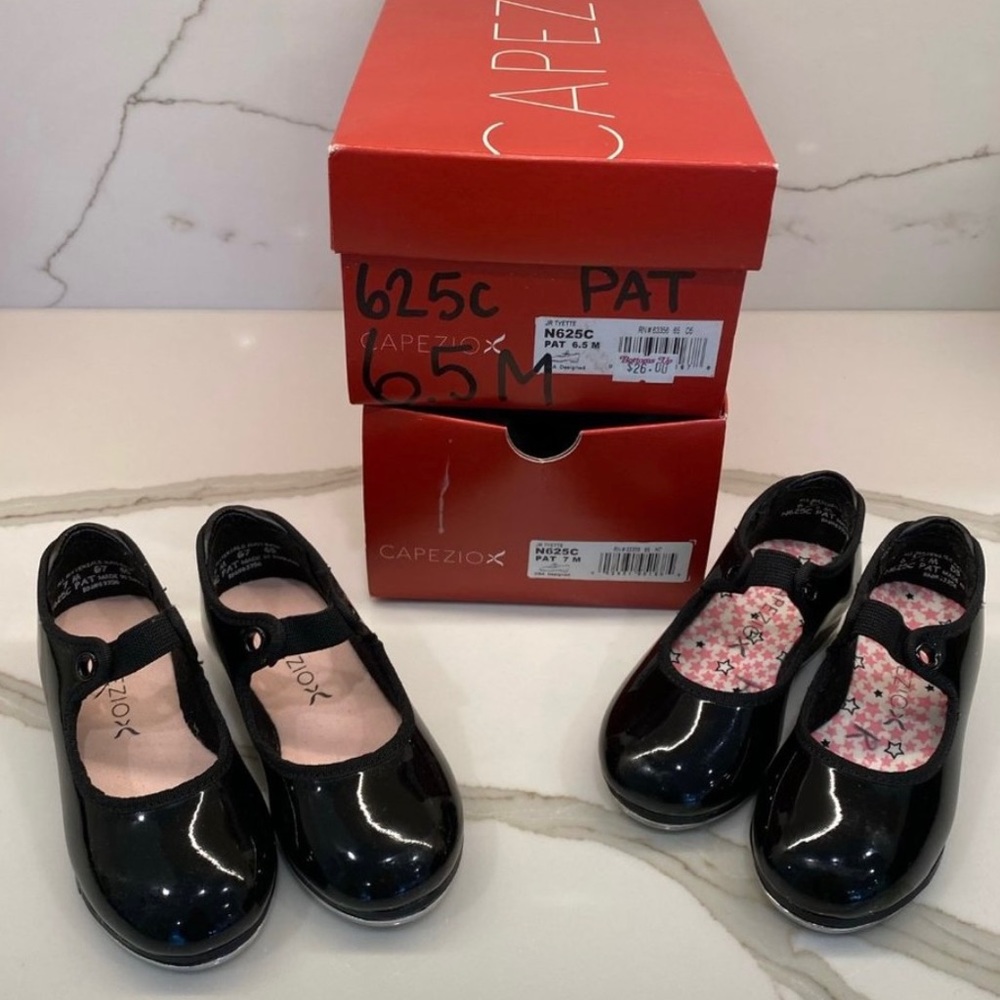 Black toddler tap shoes